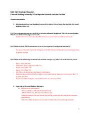 8-Ground Shaking Intensity and EQ Hazards lecture outline 2 .docx - GLG 112: Geologic Disasters ...