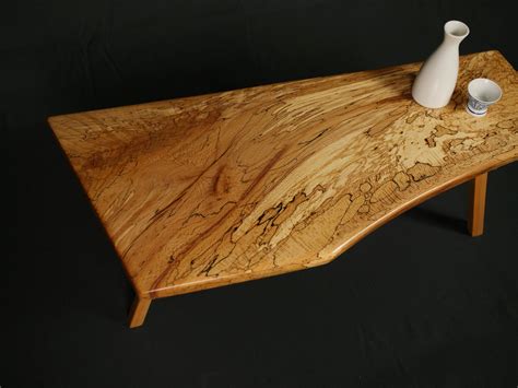 Spalted Beech Minimalist Coffee Table Etsy