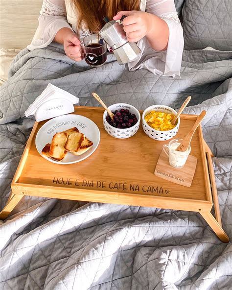 Bandeja de Café na Cama Dobrável Bambuzinho Casa Kauá