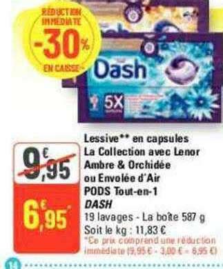 Promo Lessive En Capsules La Collection Avec Lenor Ambre Orchid E Ou