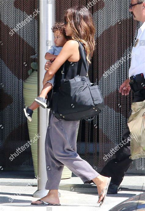 Halle Berry Son Maceo Martinez Leaving Editorial Stock Photo Stock