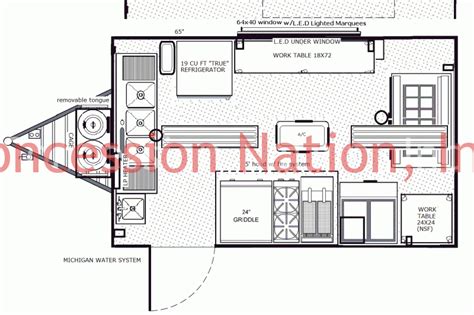 Floor Plans Concession Trailers Concession Nation