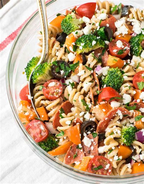 Healthy Pepperoni Pasta Salad Cold Pasta Salad Recipes Pasta Salad