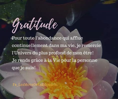 Gratitude Inspirations pour réussir sa vie