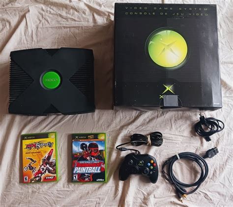 Microsoft Xbox Original System Black Console Plandetransformacion