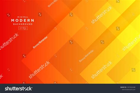 Abstract Geometric Orange Background Dynamic Orange Stock Vector