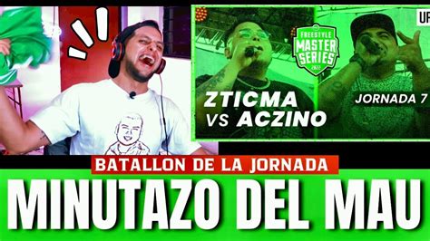 Volv M S X Ustedes Que X Mi Reaccionando A Aczino Vs Zticma Fms