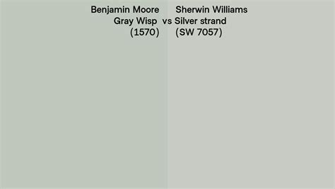 Benjamin Moore Gray Wisp 1570 Vs Sherwin Williams Silver Strand Sw