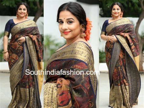 Vidya Balan In Gaurang Shah South India Fashion