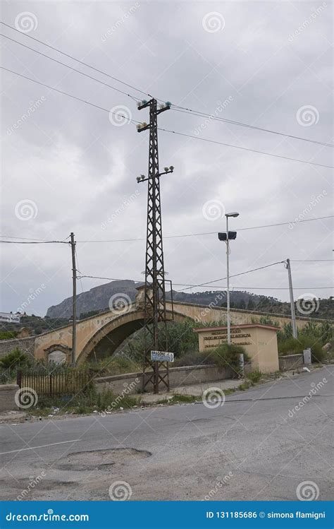 San Leonardo Bridge In Termini Imerese Editorial Photo Image Of River