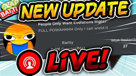 New Slap Battles Update Live Youtube