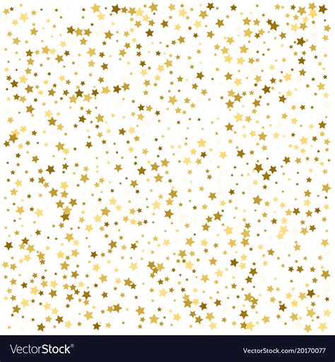 Gold star background on white golden abstract Vector Image