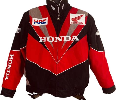 HRC Honda Racing Team Mens Bomber Jacket Size M Full … - Gem