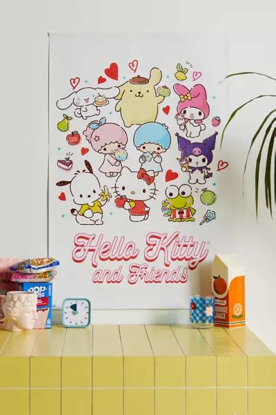 Sanrio Hello Kitty & Friends Kawaii Poster | Urban Outfitters