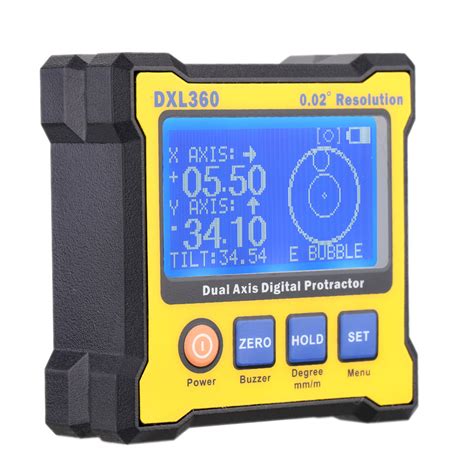 DXL360 High Accuracy Dual Axis Digital Angle Protractor Angle Meter