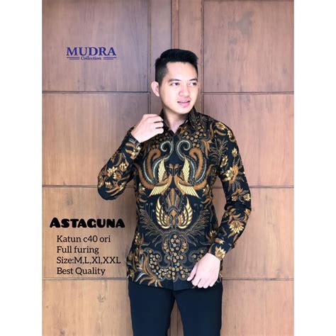 Kemeja Mudra Collection Mudra Batik Men S Long Sleeve Batik Shirt