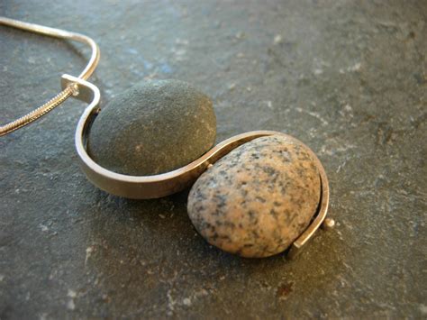 Double Making Waves Beach Stone Necklace Via Etsy