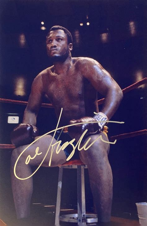 Autograph Signed Joe Frazier Photo Coa Etsy