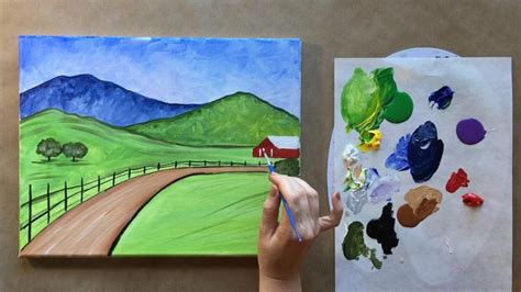 Red Barn painting tutorial by Paint Along With Skye [Video] | Barn ...