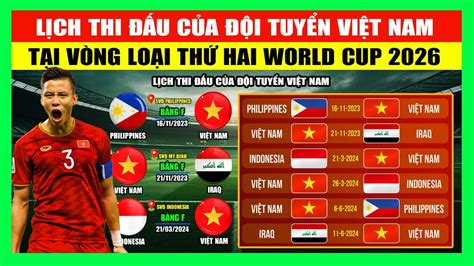 Lịch Thi Đấu Vòng Loại Thứ 2 World Cup 2026 Khu Vực Châu Á Của Đội