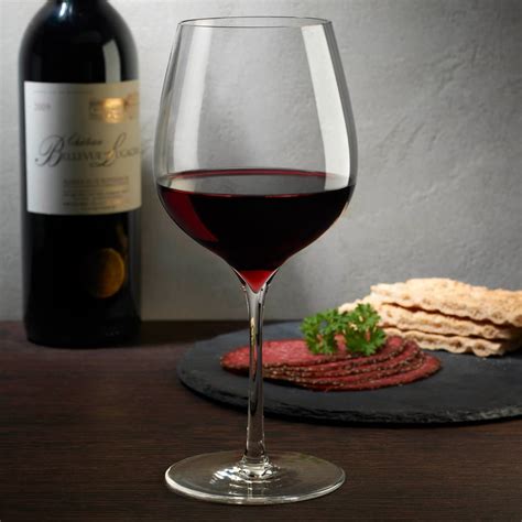 Set Of Elegant Red Wine Glasses DIMPLE ELEGANT Dimple Collection By NUDE