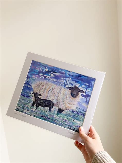 Farm Animal Print Sheep Art Prints Sheep Lover T Christmas T