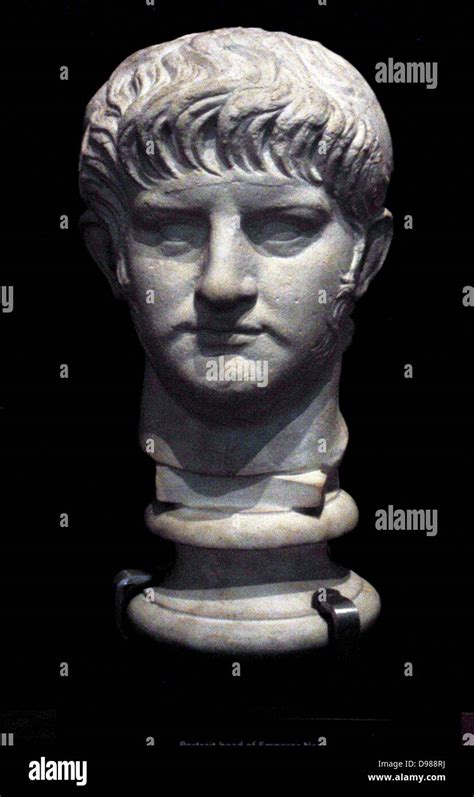 Portrait Head of Roman Emperor Nero circa AD 59-64. Nero Claudius Stock ...