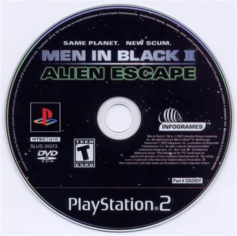 Men In Black Ii Alien Escape Playstation Box Cover Art