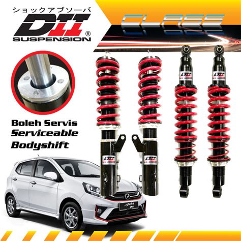 Dii Adjustable Perodua Axia Bezza Hi Lo Body Shift Serviceable Absorber