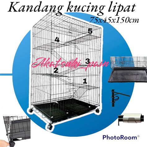 Jual Kandang Kucing Lipat Size Xxl Cm X Cm X Cm Kandang Hewan