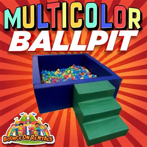 Multi Color Ball Pit Bounce On Rentals In Los Angeles Ca