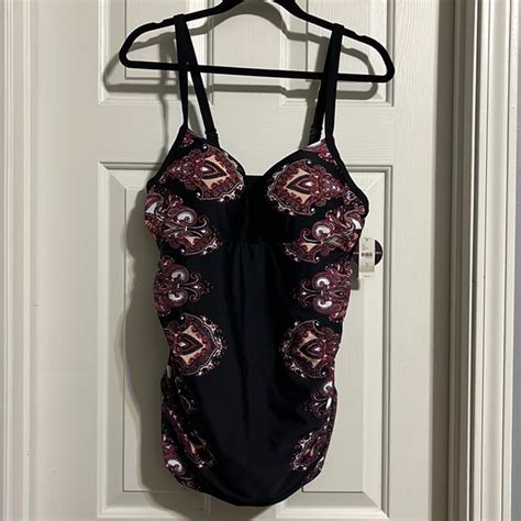 Cacique Swim Nwt Cacique Lane Bryant Balconette Swim Suit Size 6