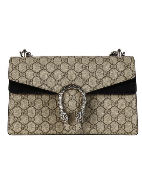 Dionysus Gg Supreme Mini Shoulder Bag Beige Black