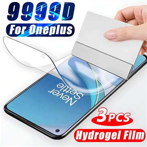 Pcs Full Cover Hydrogel Film For Oneplus T Png