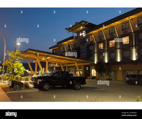 The Facade Of The Best Western Hotel In Merritt Bc Canada Stock Photo