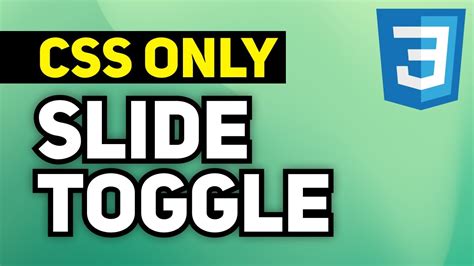 Css Only Toggle Divs Pure Css Toggle Show Hide Smooth Slide Toggle