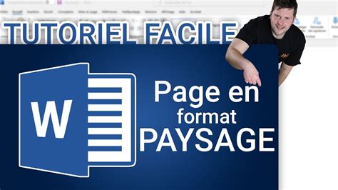 Astuce Word Comment Mettre Une Seule Page En Paysage YouTube