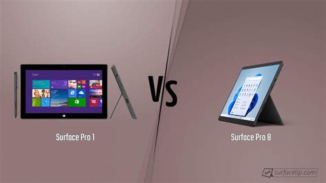 Surface Pro 1 vs. Surface Pro 8 - Detailed Specs Comparison