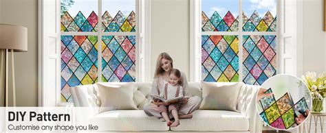 Amazon Sunbaby Stained Glass Window Film Rainbow Holographic