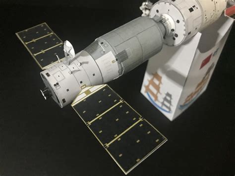 Chinese Space Station Model AXM Paper Space Scale Models