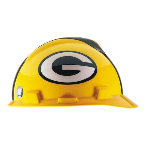 MSA Standard Size Green Bay Packers NFL Hard Hat in the Hard Hats ...