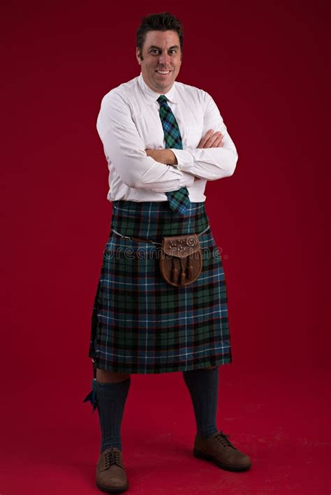 Scotsman in Traditional Costume Stock Photo - Image of shirt, sporran: 50770208