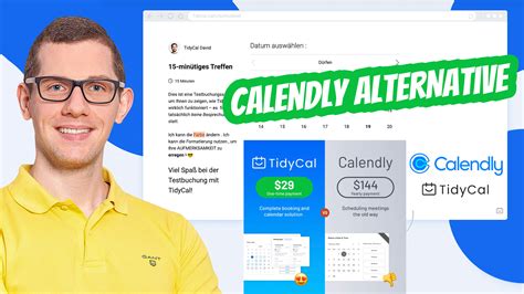 Günstige Calendly Alternative TidyCal kostenlos DSGVO