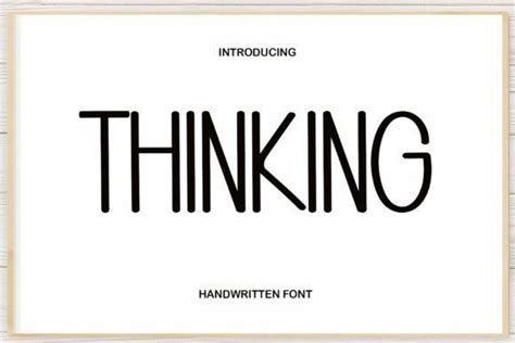 Thinking Font By Asmunin78 Creative Fabrica Sans Serif Fonts