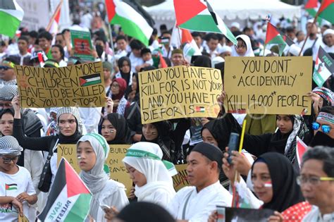 Aksi Bela Palestina Di Bali ANTARA Foto