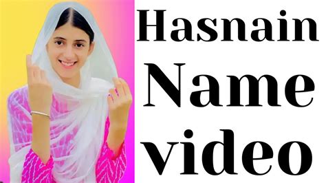 Hasnain Name Writing Style Hasnain Name Writing Style Youtube