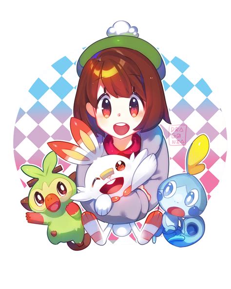 Fanart Pokemon Sword And Shield Starters By Drag0nia On Deviantart