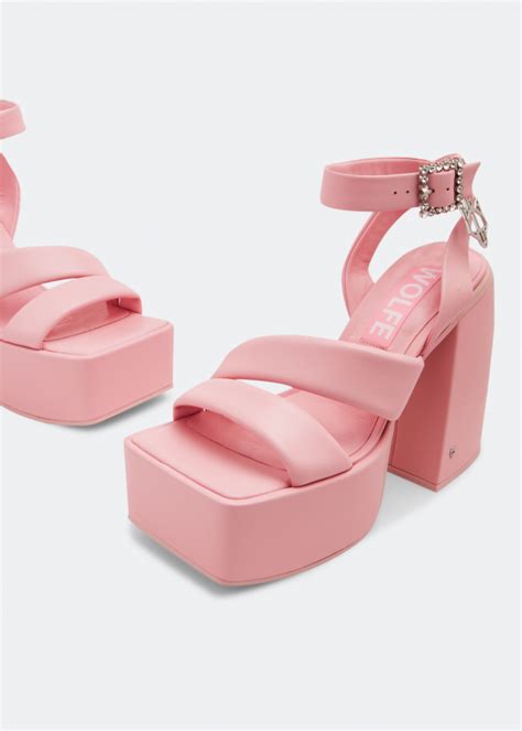 Naked Wolfe Jingle Platform Sandals For Women Pink In Uae Level Shoes