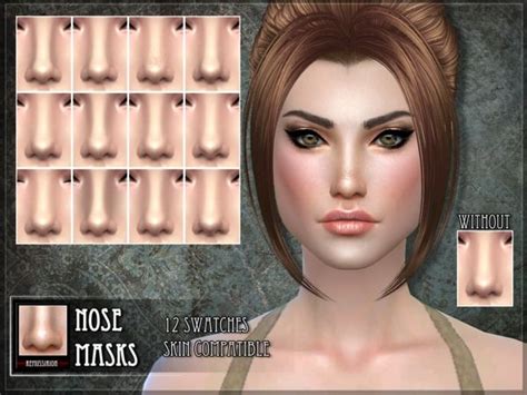 Nose Masks By Remussirion At Tsr • Sims 4 Updates