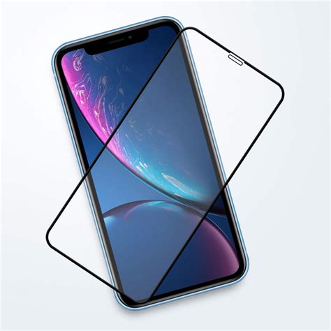 Full Tempered Glass Screen Protector Apple Iphone Xr Black